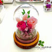 圖片 Preserved Flower 保鮮花系列～圓型玻璃瓶戒指座班
