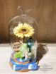 圖片 Preserved Flower - 保鮮花系列小鳥頂玻璃瓶作品PF046