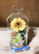 圖片 Preserved Flower - 保鮮花系列小鳥頂玻璃瓶作品PF046