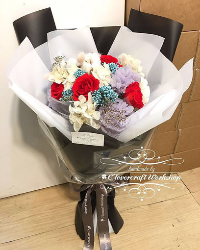 圖片 紅玫瑰保鮮花花束